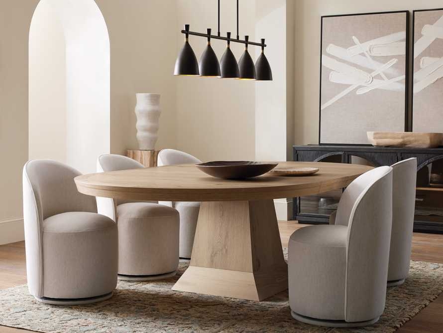 Leighton Extension Dining Table in Wood 54" Natural  Sable  - Image 1