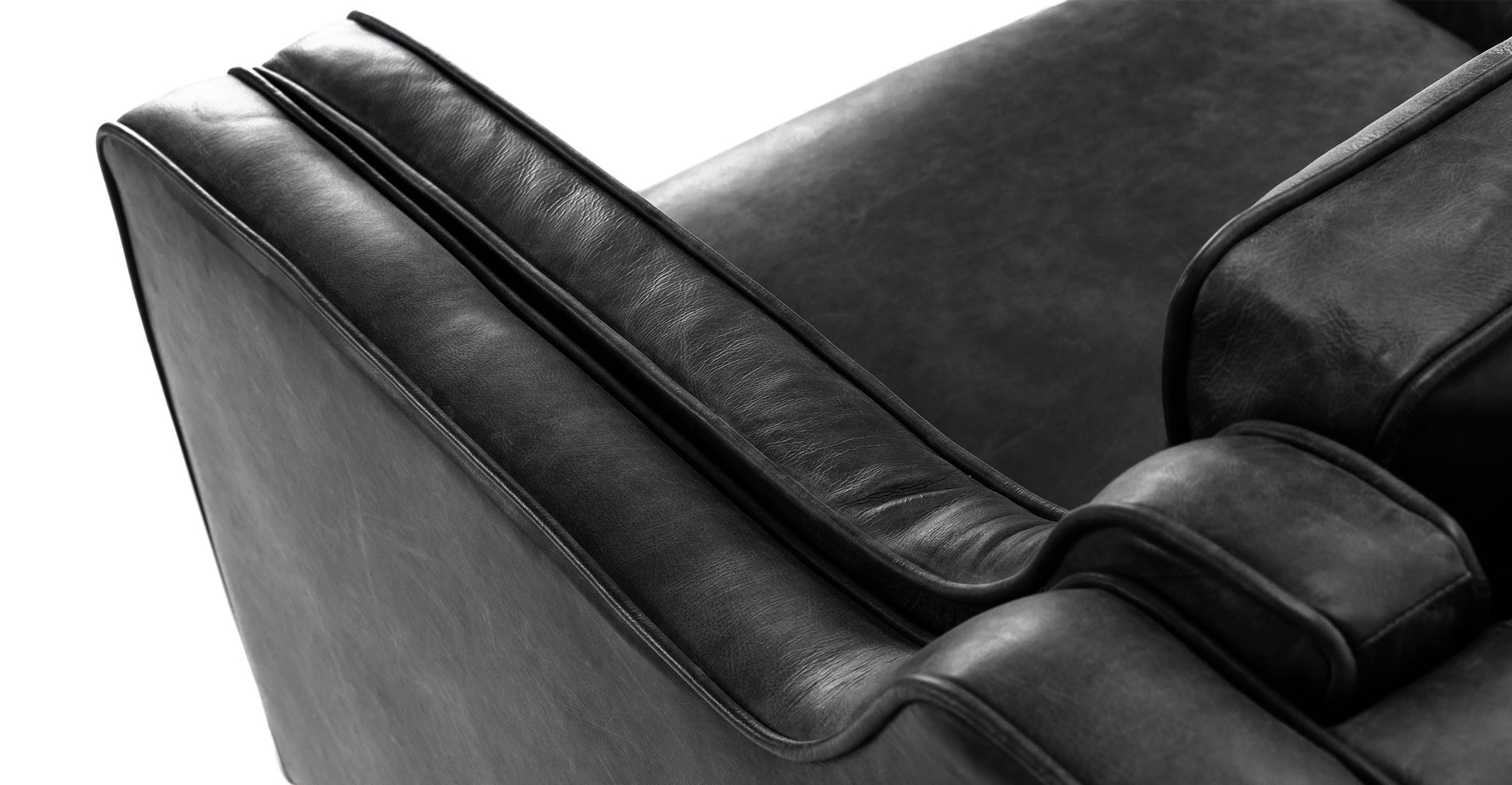 Worthington Oxford Black Sofa - Image 3