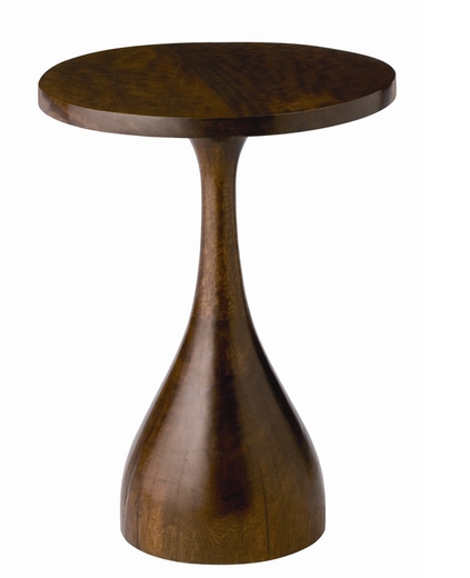 PAYSLI ACCENT TABLE, DARK BROWN - Image 0