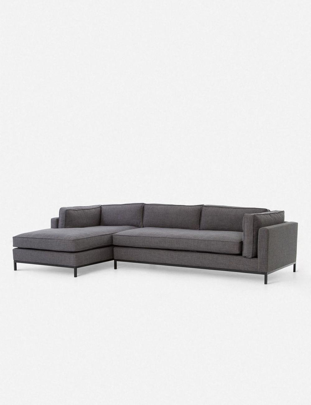FRITZIE LEFT-FACING SECTIONAL, CHARCOAL - Image 1