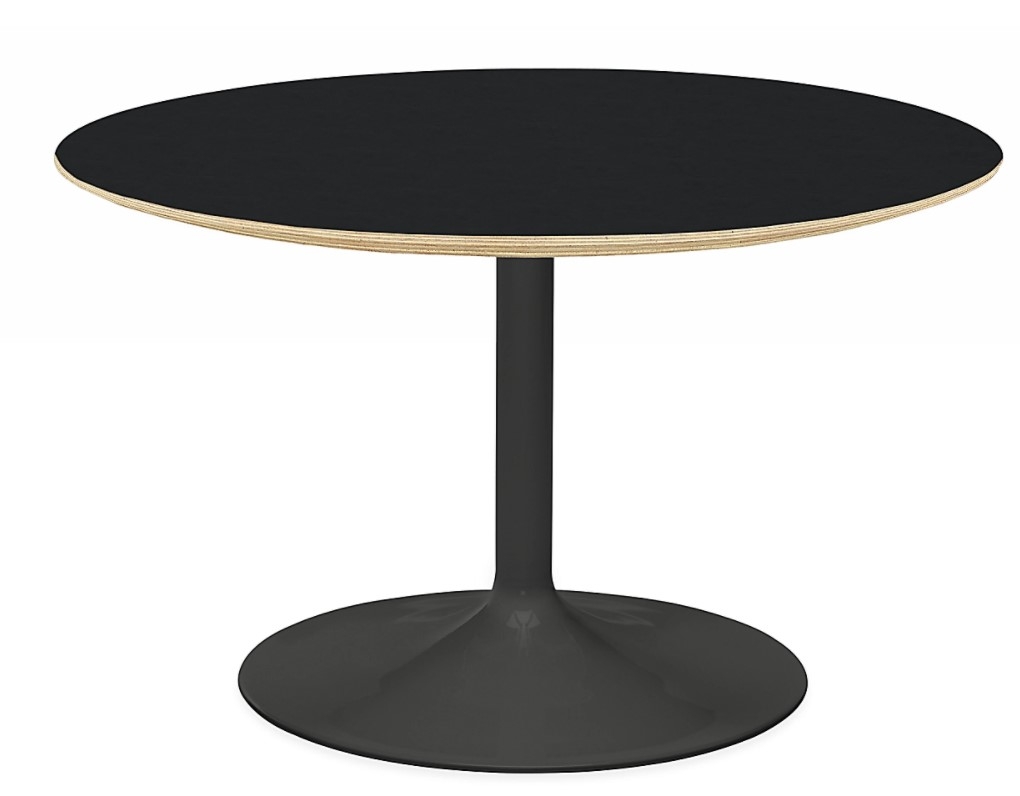 Aria Round Tables - Black laminated plywood, Graphite Base - Image 0