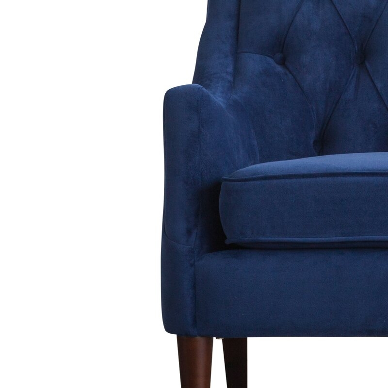 Navy Blue Koss Tufted Armchair - Image 2
