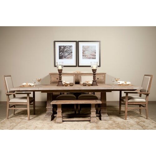 Parfondeval Leaf Extension Dining Table in Stone Wash - Image 1