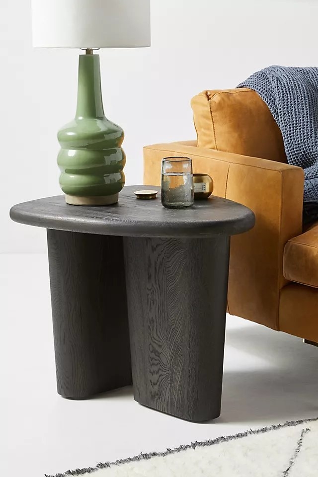 Kalle Sculptural Oak Side Table - Image 1