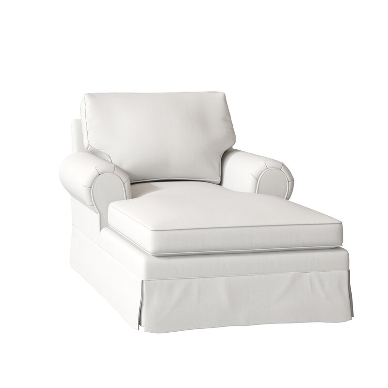 Lily Chaise Lounge - Classic Bleach White - Image 1