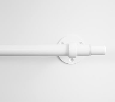 Metal Rod, 48-88 Inches, White - Image 0