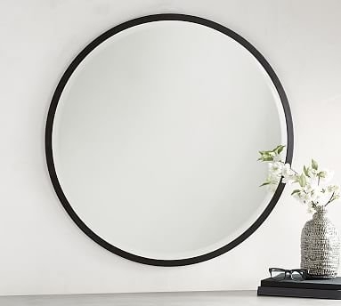 Layne Round Wall Mirror, Bronze - 36" - Image 1