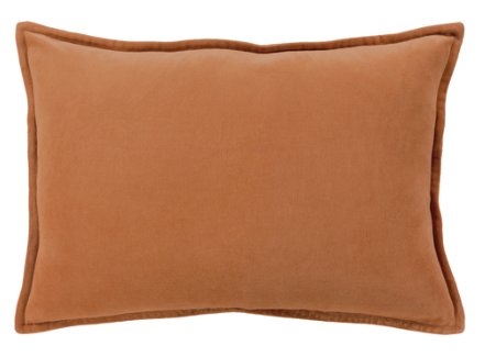 Maxen Lumbar Pillow, Burnt Orange - Down Insert - Image 0