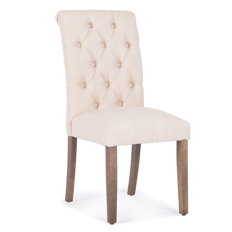 Odelina Button Tufted Upholstered Dining Chair - Set of 2 - Image 1