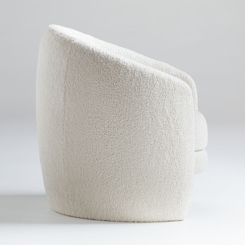 Fernie Chair, Lammy Fabric in Winter White - Image 4