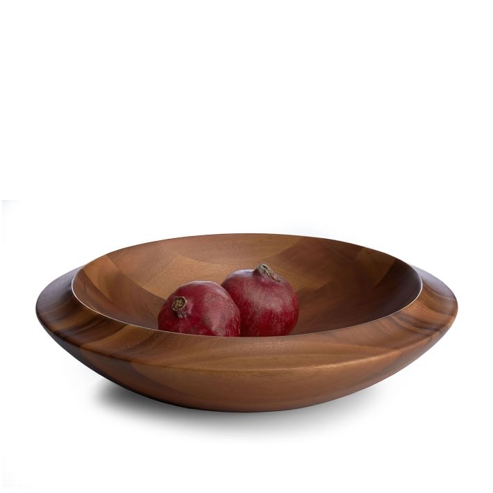 Nambe Skye Wood Centerpiece Bowl - Image 0