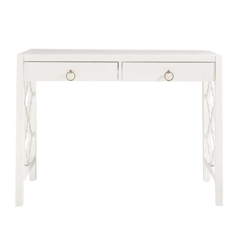 La Verne Solid Wood Desk / White - Image 0