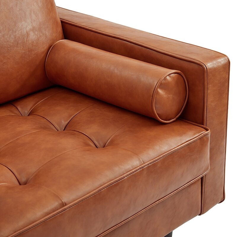 Bombay Genuine Leather 32.5" Armchair - Image 2