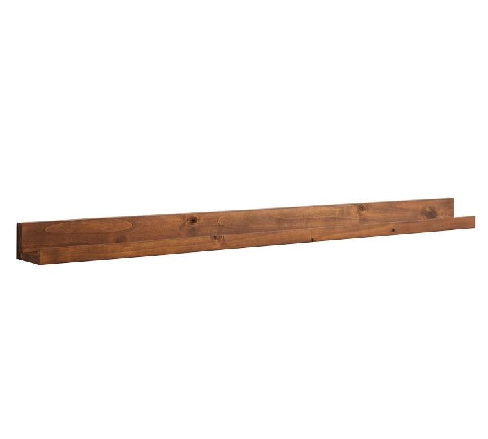 Holman Handmade Floating Ledge, Modern Rustic Wood - 5' - Image 0