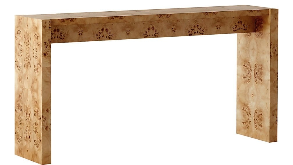 NICHE BURL WOOD CONSOLE TABLE 54" - Image 1