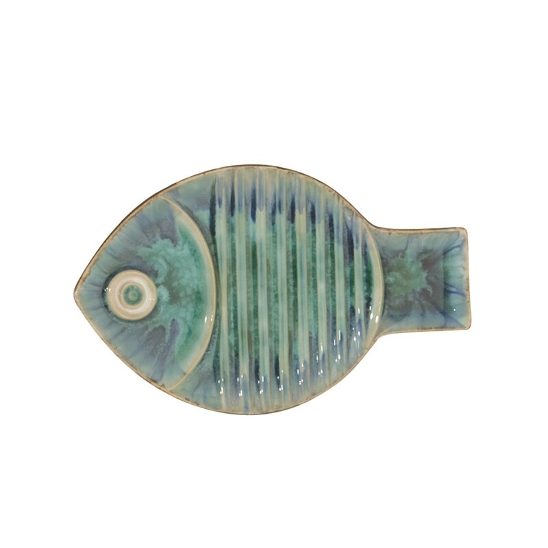 Blue Fish Plate Wall Décor - Medium - Image 1