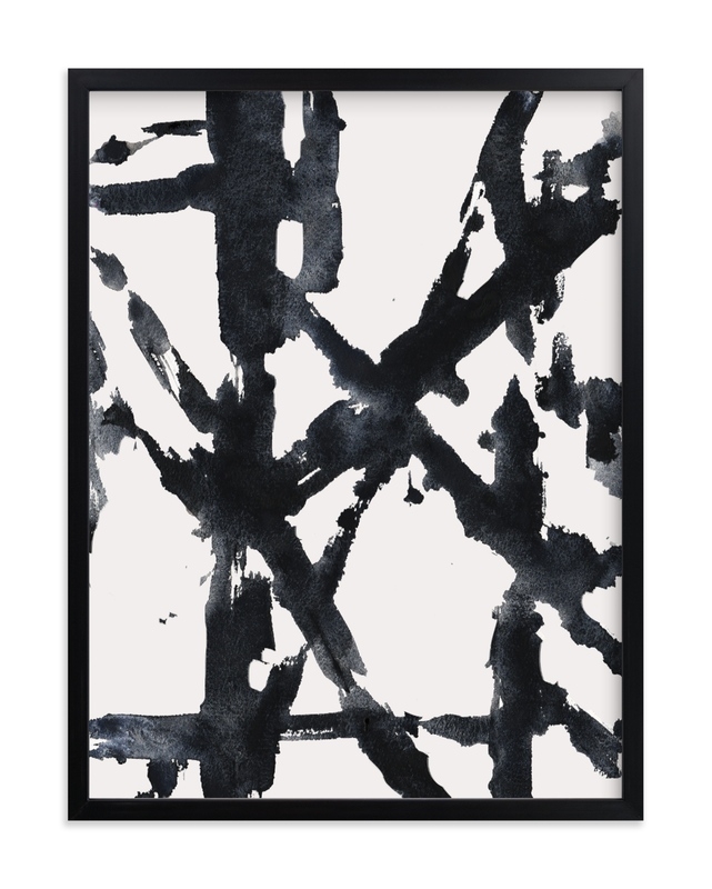 Ink Bridges 2 - 18x24 - rich black wood frame - Image 0