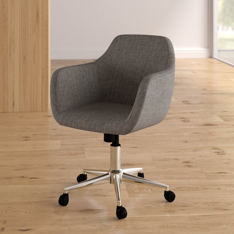 Rothenberg Upholstered Home Office Chair - GRAY - Image 2