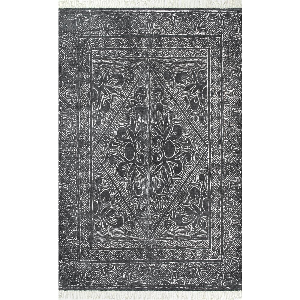 Lucette Rug, Black & Ivory, 7'6" x 9'6" - DISCONTINUED - Image 0