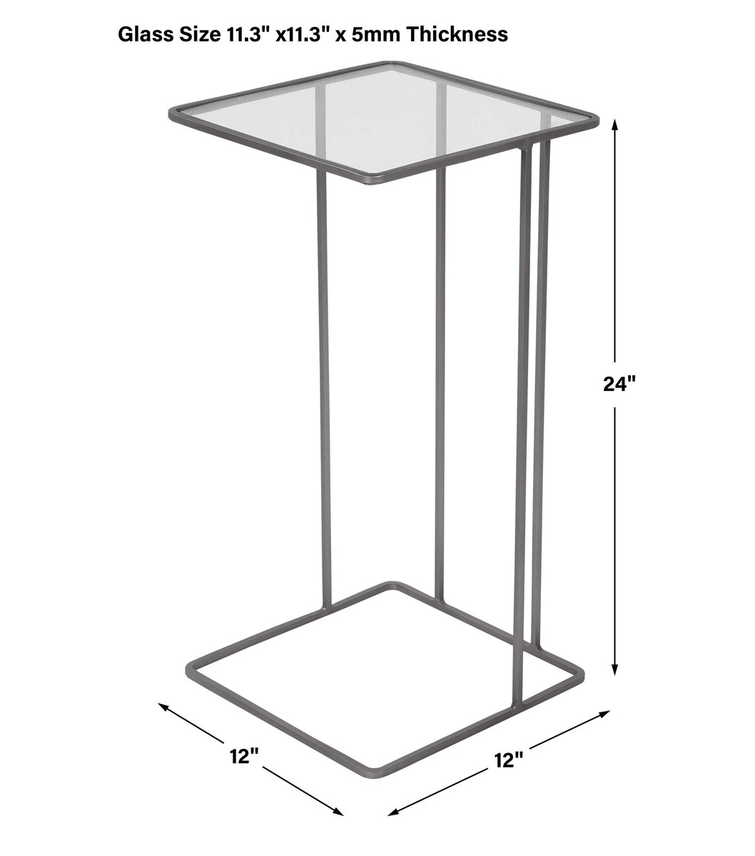 Cadmus Pewter Side Table - Image 3
