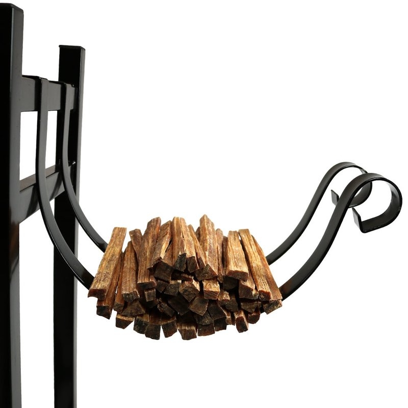 Cali Firewood Log Rack with Kindling Holder - Image 3