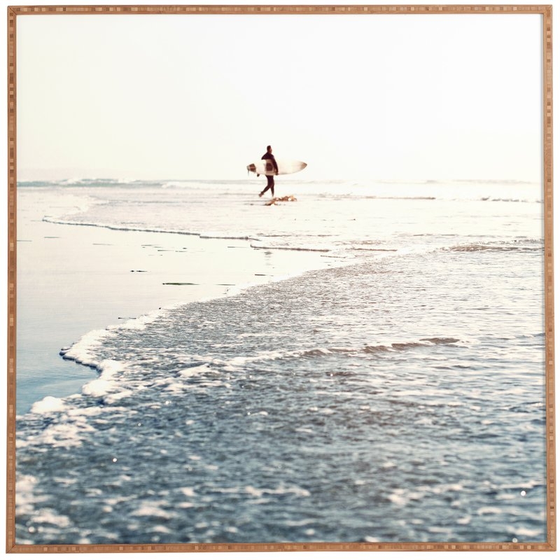 'Surfer Dude' Photographic Print - Brown Frame - Image 0