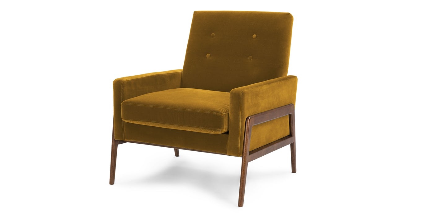 Nord YARROW GOLD AND WALNUT Chair - Image 0