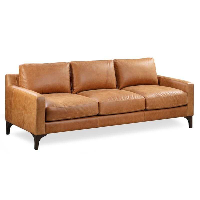Omro Leather Sofa - Image 1