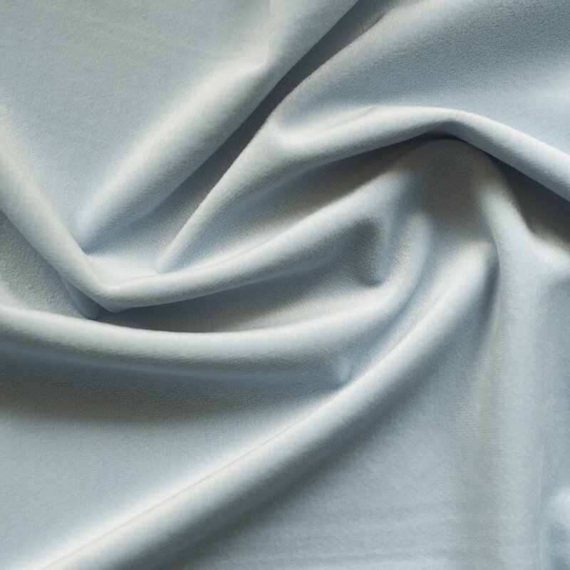 Grayson Velvet Fabric -Sky - Image 0