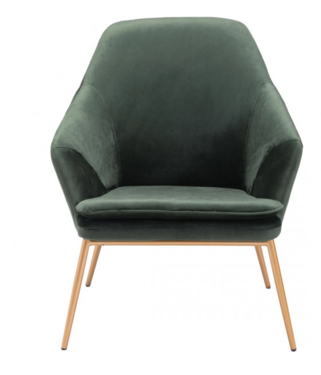 Debonair Arm Chair, Green Velvet - Image 0