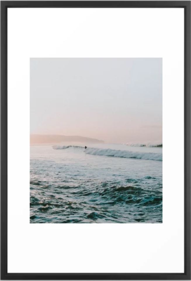 summer waves Framed Art Print, 26" X 38" - Image 0