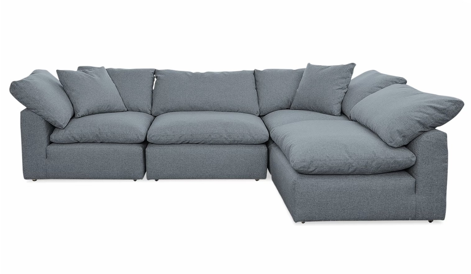 Gray Bryant Mid Century Modern L-Sectional (4 piece) - Synergy Pewter - Image 0
