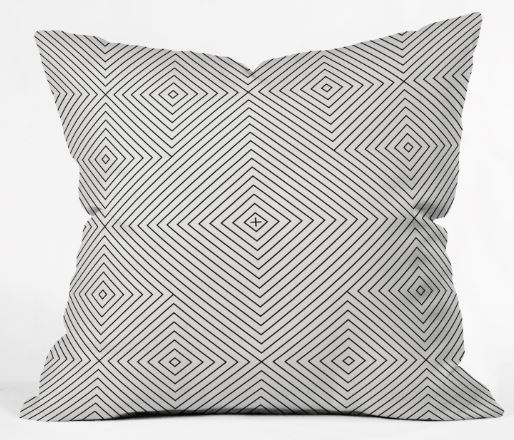 KERNOGA BLACK AND WHITE 2 Throw Pillow By Fimbis - Image 0