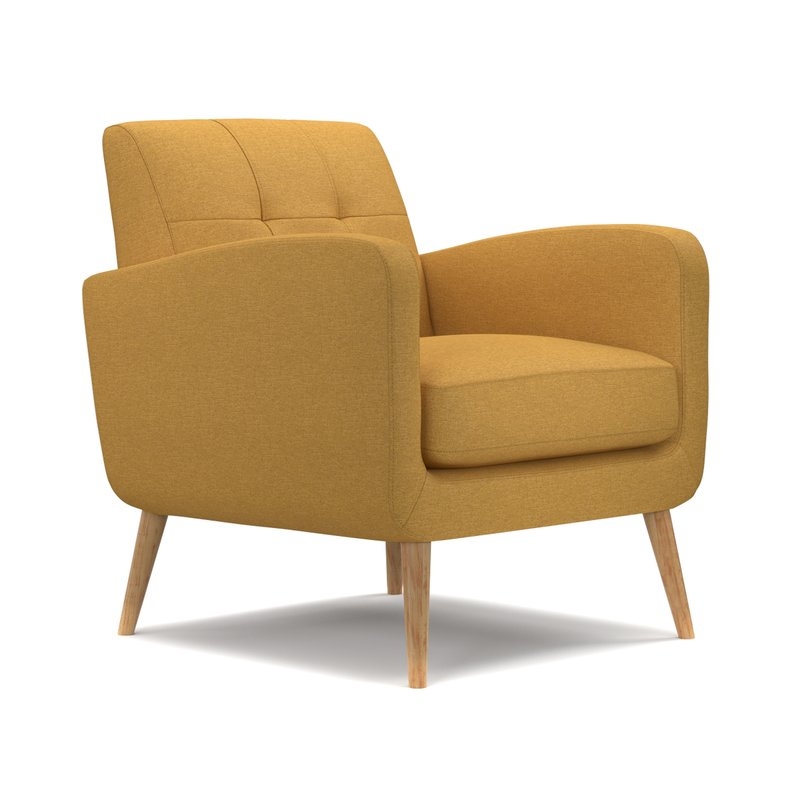 Valmy Lounge Chair - Mustard Yellow - Image 1