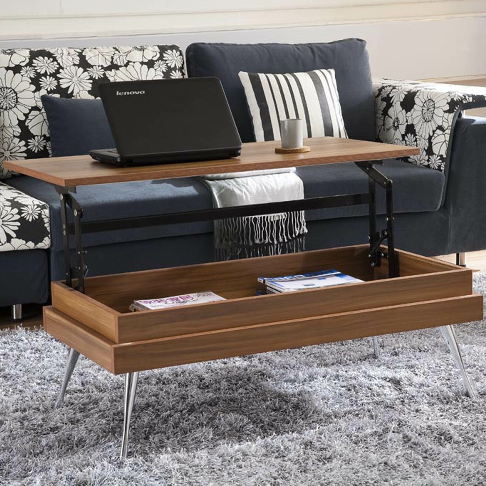 Lenora Lift Top Coffee Table with Storage - Image 1