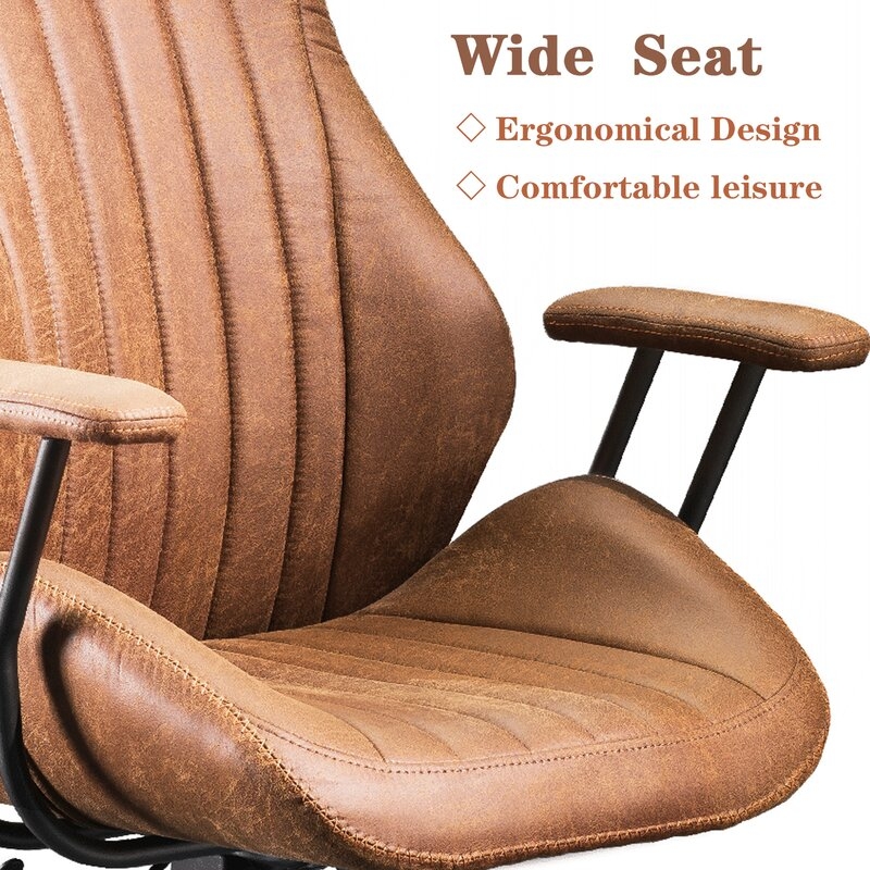 Suede Ergonomic Executive Office Chair - Image 7