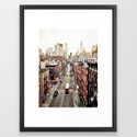 New York City - FRAMED ART PRINT VECTOR BLACK MINI - 20 x 26 - Image 0