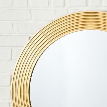 Round Bangles Mirrors - Large - Metallic Silver - Image 1