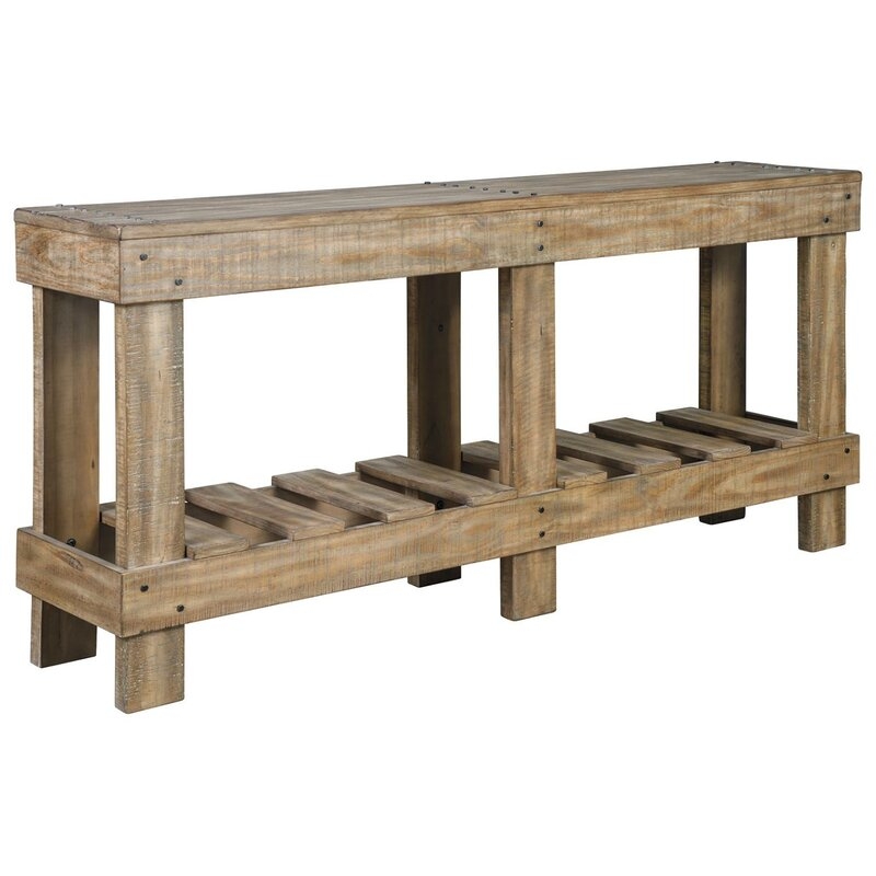 Dente 64" Solid Wood Console Table - Image 1