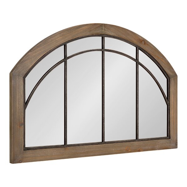 Treadwell Traditional Wood Arch Accent Mirror - Image 1