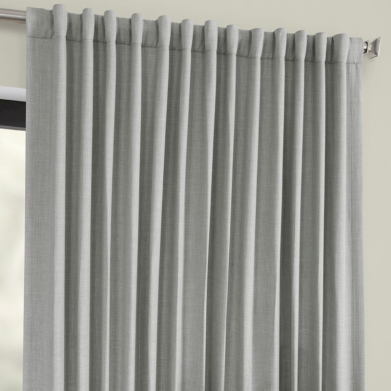 Waubun Solid Room Darkening Rod Pocket Single Curtain Panel - Image 2