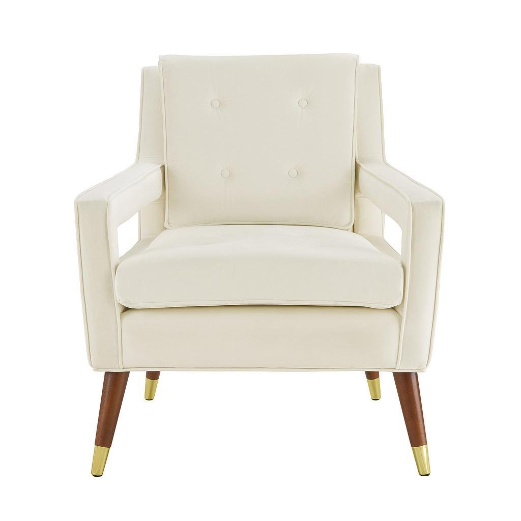 Taylor Cream Velvet Chair - Image 3