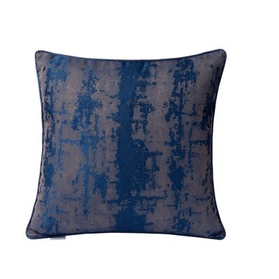 Clermont Modern Imprint Square Cotton Throw Pillow Cover - Image 0