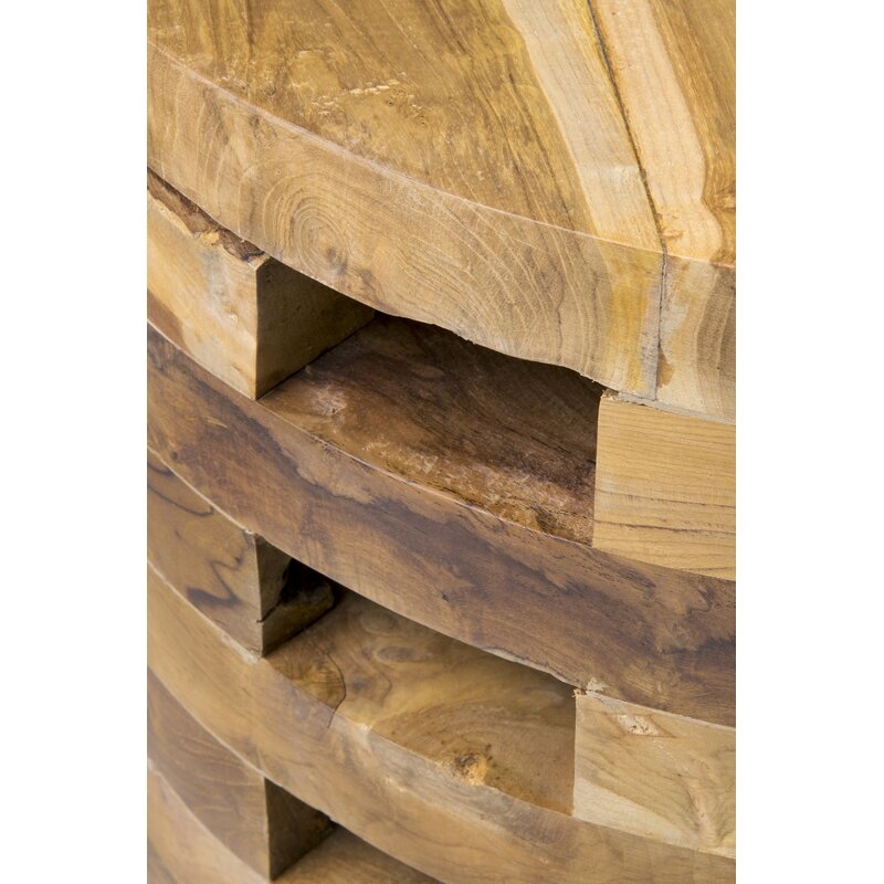 Bandla Solid Wood Drum Coffee Table - Image 4