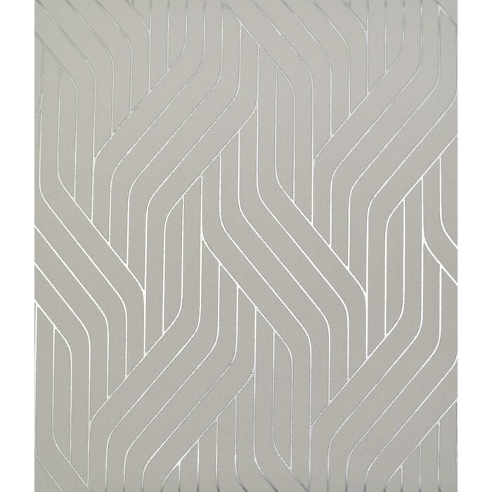 Antonia Vella Ebb and Flow 32.8' L x 20.8" W Metallic/Foiled Wallpaper Roll - Image 0