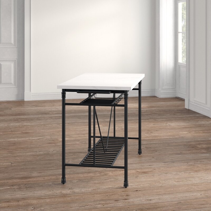Moran Kitchen Island with Marble Top - Image 4