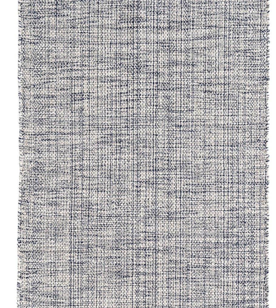Marled Indigo Woven Cotton Rug - 6'x9' - Image 0