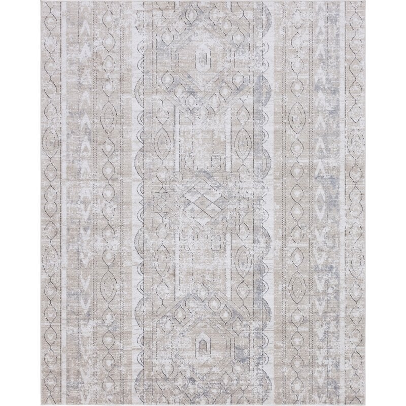 Camberley Geometric Ivory Area Rug - Image 0