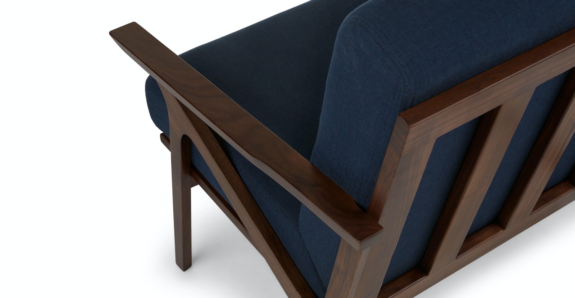 Otio Oceano Blue Walnut Lounge Chair - Image 4