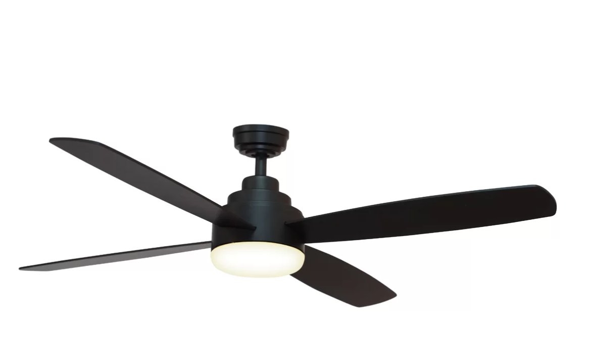 52" 4 Blade Ceiling Fan with Remote - Image 0